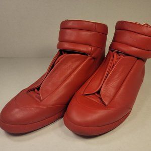 Maison Margiela Future Shoe 22 Red Sneaker High Top Size US 10 EU 43 Leather